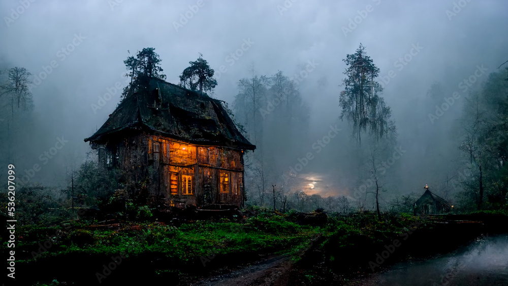 haunted house in the forest haunted house in the forest
