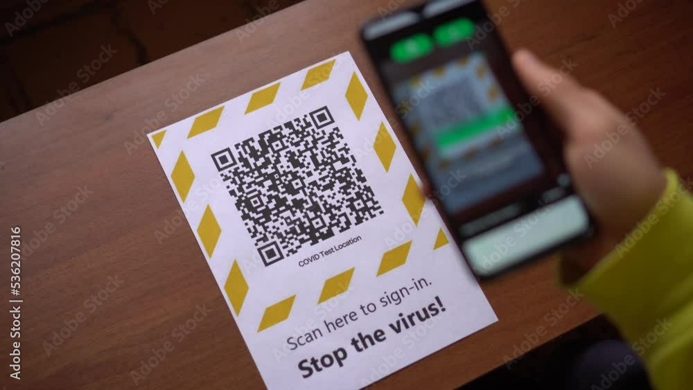 The QR Code Reader App During The Covid 19 Scan The QR Code When 