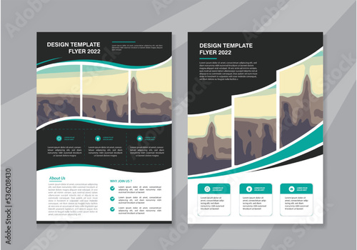 Brochure design, cover modern layout, annual report, poster, flyer in A4 with colorful triangles, geometric shapes for tech, science, market with light background