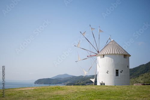 小豆島オリーブ公園 ギリシャ風車