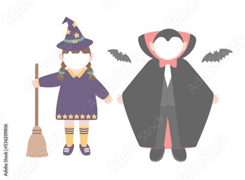 할로윈데이 캐릭터 일러스트 이미지