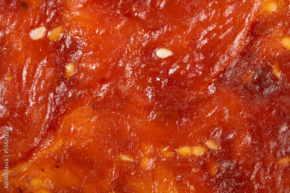 top view beef jerky as background and texture top view beef jerky as background and texture