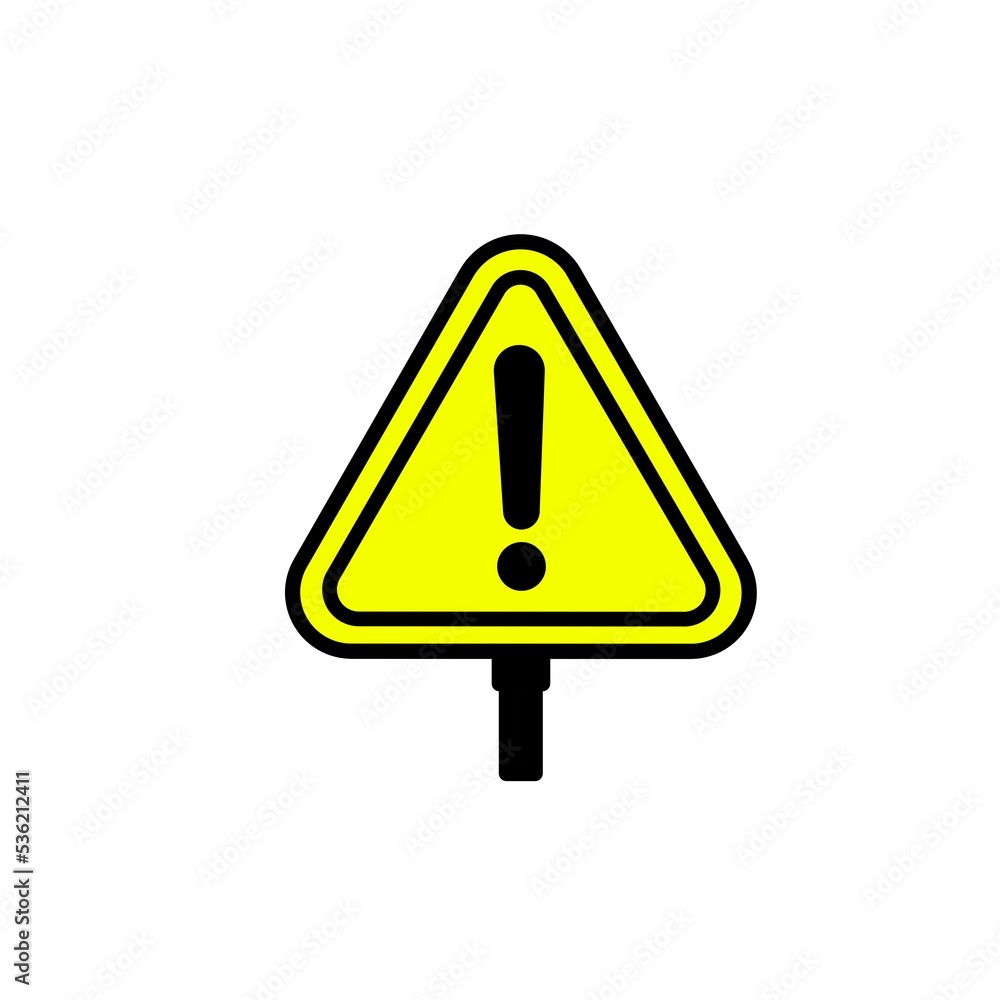 caution warning sign icon illustration caution warning sign icon illustration