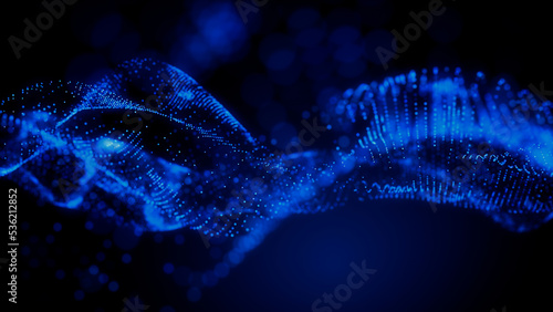 Abstract Medical Technology background. Blue, Innovation Medicine concept. 3D Render. photo
