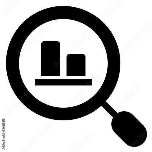 Icon Report Analyzing With Style Glyph