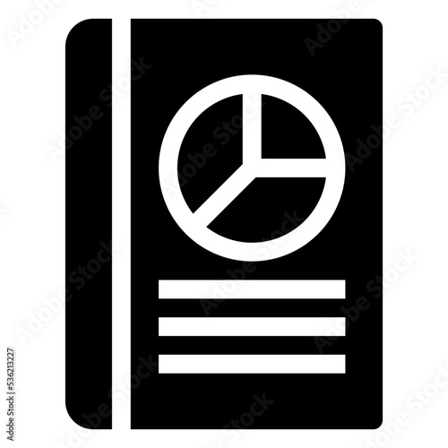 Icon Graphical Book With Style Glyph