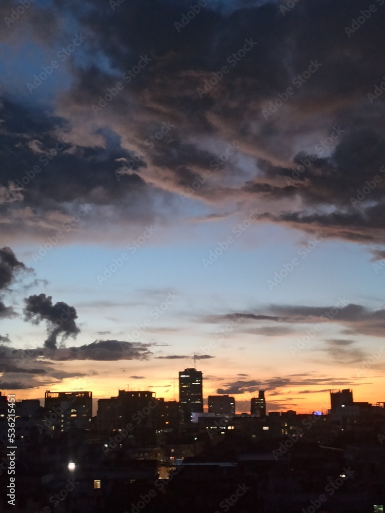sunset in the city sunset in the city