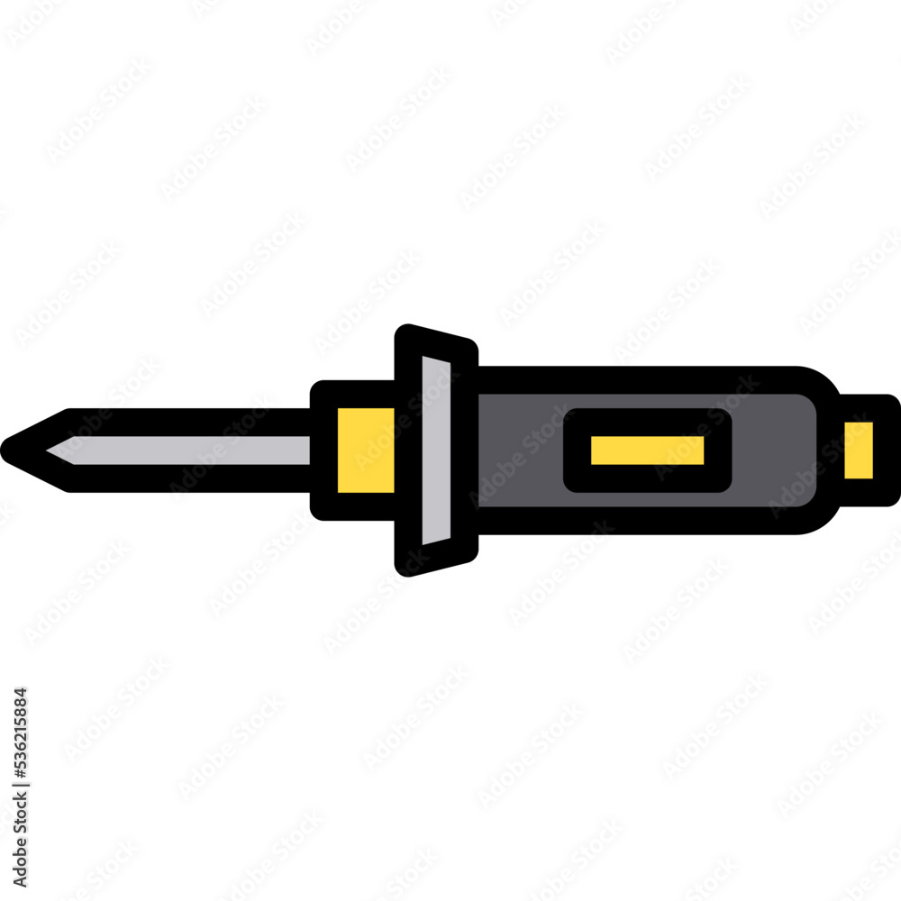 Soldering iron line icon Soldering iron line icon