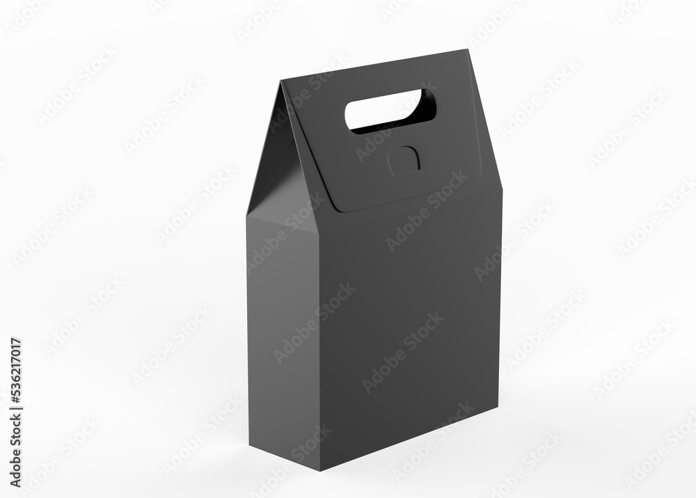 hard paper box mockup Isolated on White Background. 3d illustration hard paper box mockup Isolated on White Background. 3d illustration