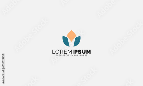 Tropical Lotus logo. Round emblem leaves in linear style Free Download Tropical Lotus logo. Round emblem leaves in linear style - GFXLoad