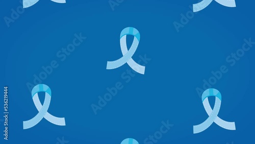prostate cancer animation with ribbons