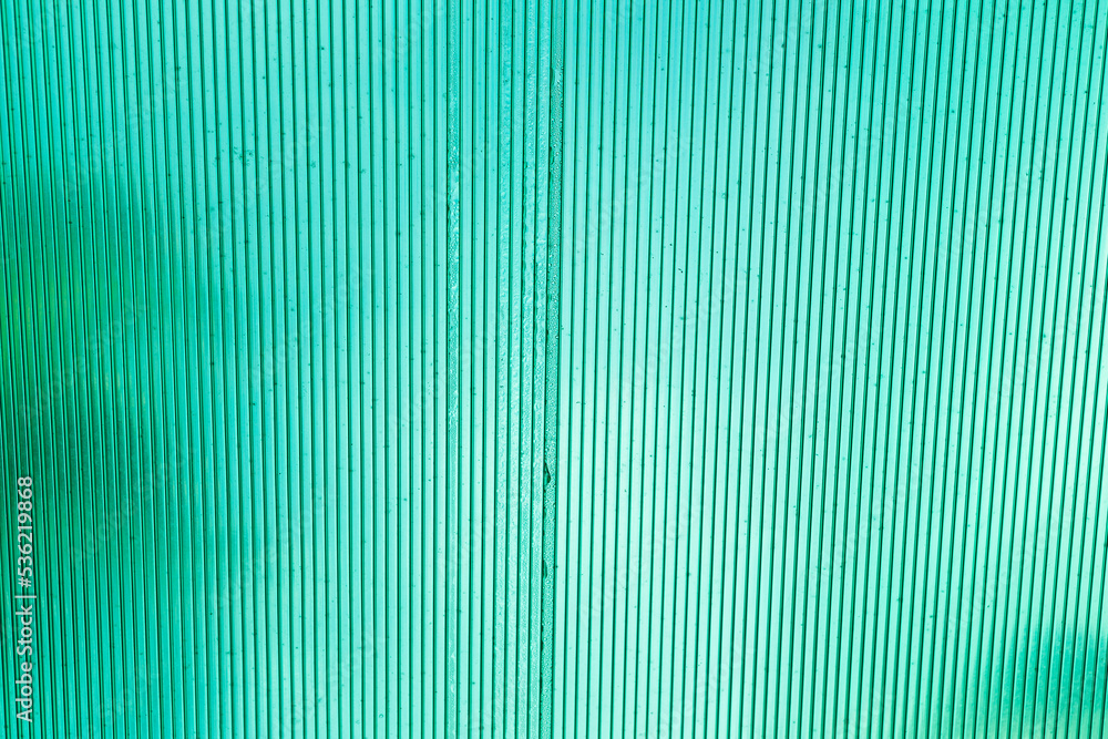 Obraz premium Green Polycarbonate roofing, blank green texture background