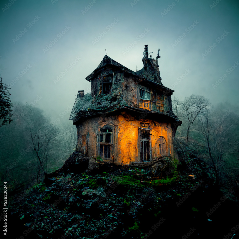 Abandon house in forest