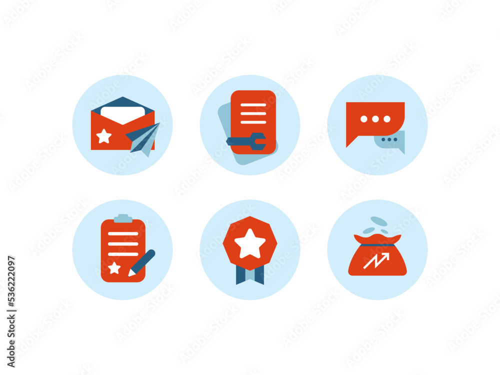 Fototapeta premium business icons set for business