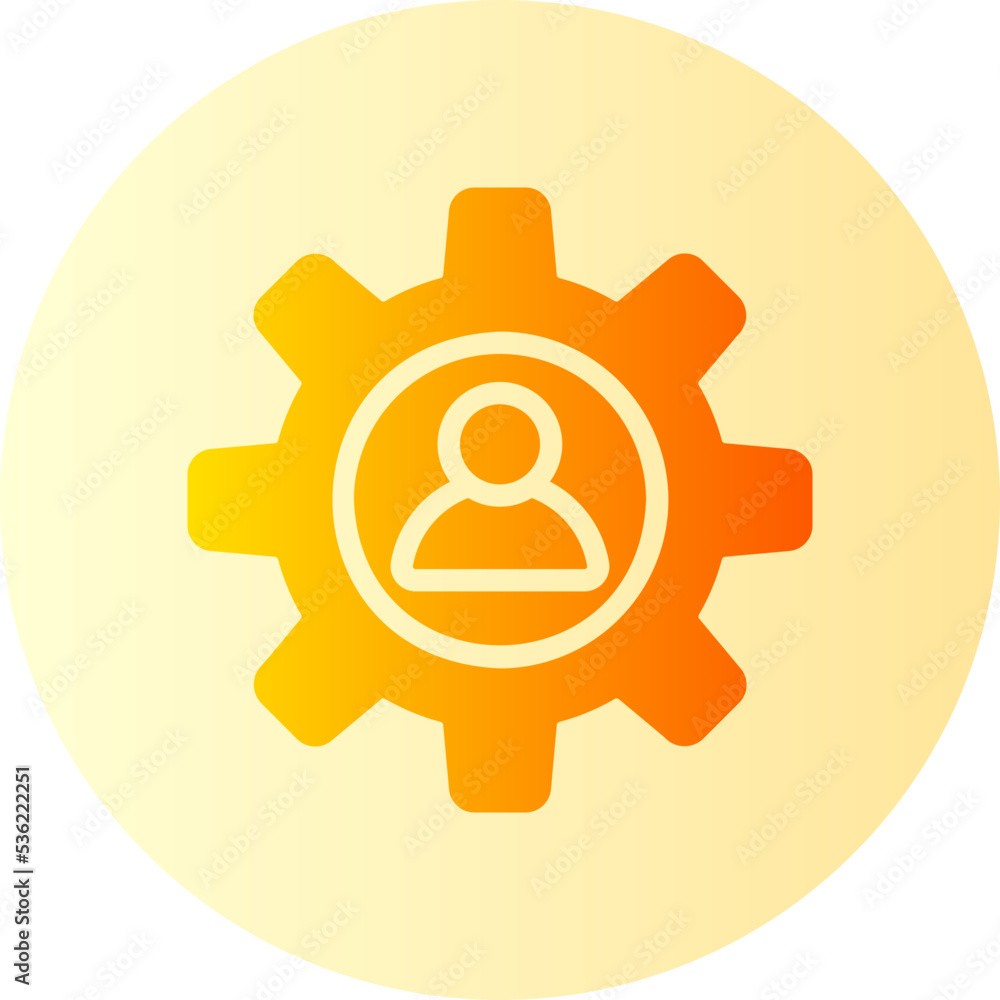 management gradient icon management gradient icon