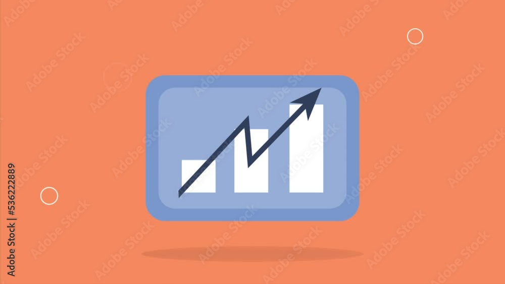statistics bars infographic with arrow statistics bars infographic with arrow