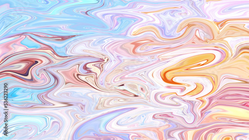 Wallpaper Mural Marbling texture in bright and soft pastel colors Torontodigital.ca