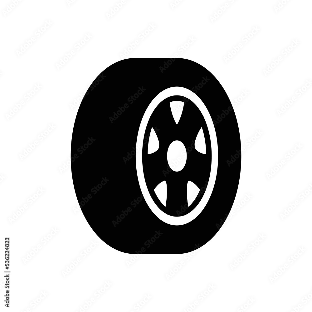 tire icon vector design template in white background