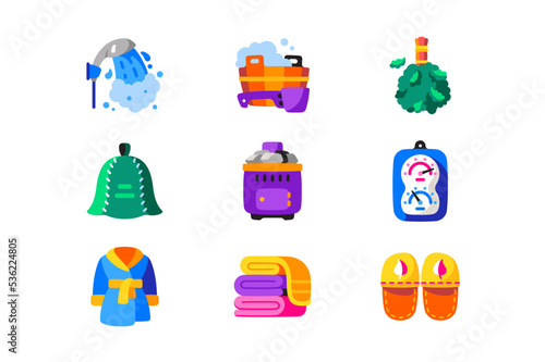 Sauna and bath accessories set