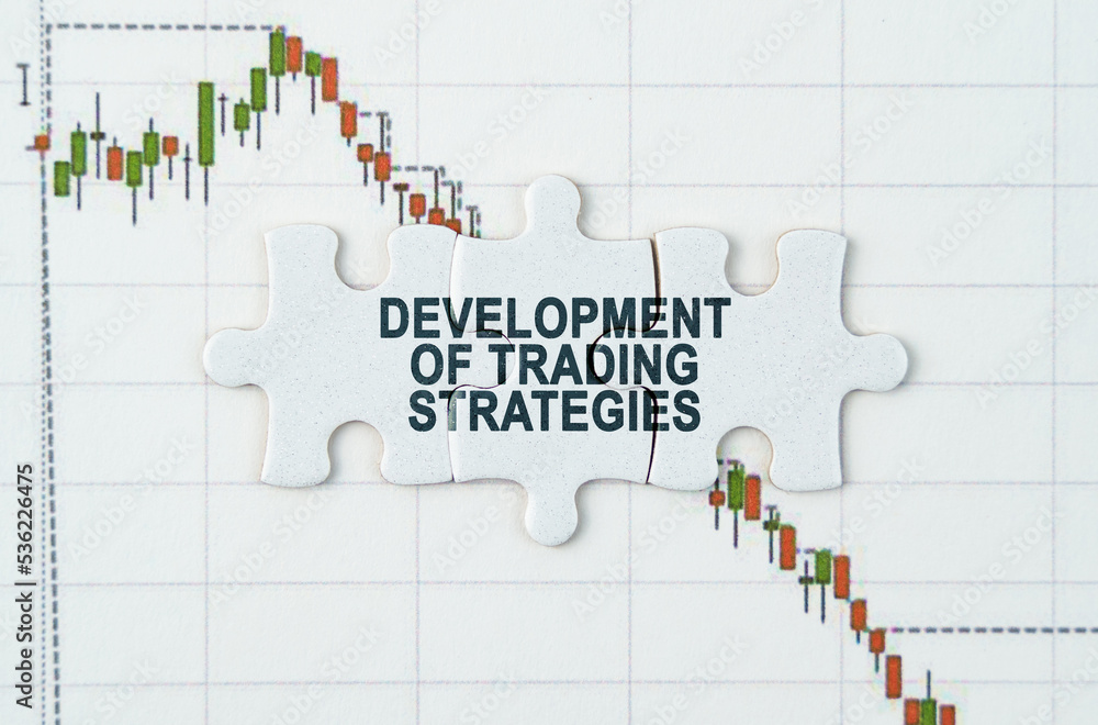 On the quotes chart there are puzzles with the inscription - development of trading strategies