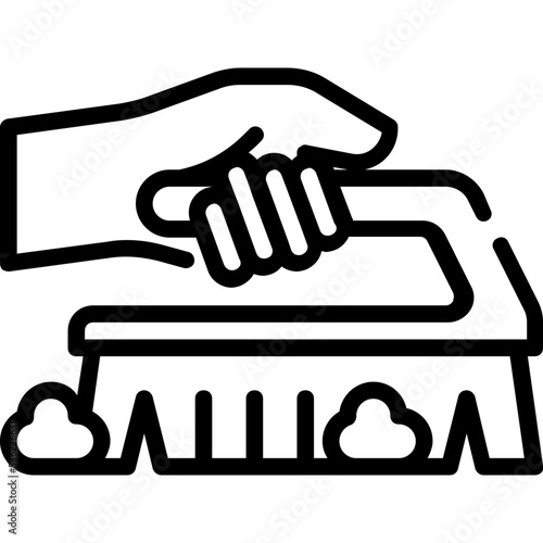 floor brush icon