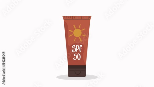 sun locker tube product animation