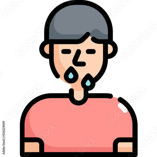 runny nose  icon