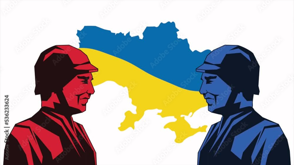 ukrainian war animation with soldiers and map ukrainian war animation with soldiers and map