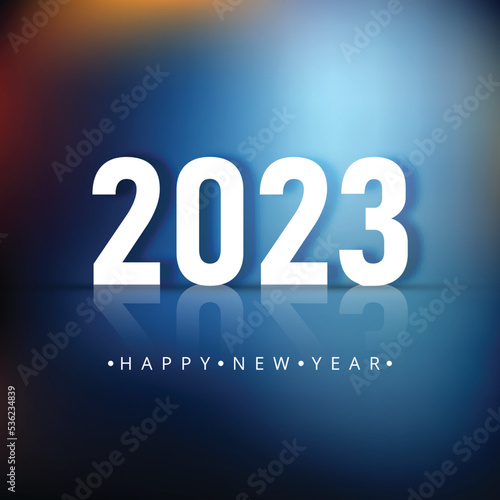 Happy new year 2023 celebration holiday card background