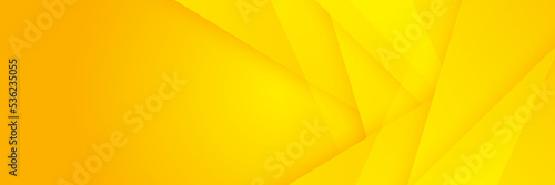 Modern orange yellow banner geometric shapes corporate abstract technology background. Vector abstract graphic design banner pattern presentation background web template.