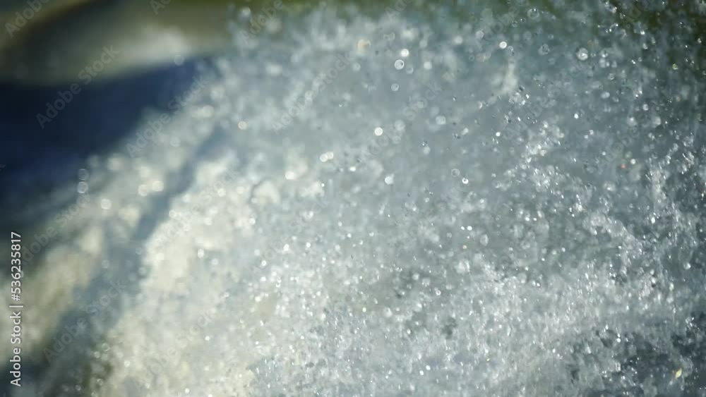 Slow motion video of water splashing from a boat. Slow motion video of water splashing from a boat.
