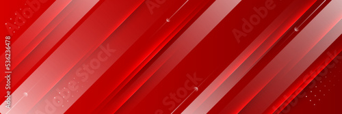 Abstract red banner background design template vector illustration with 3d overlap layer and geometric wave shapes. Polygonal abstract background  texture  advertisement layout and web page