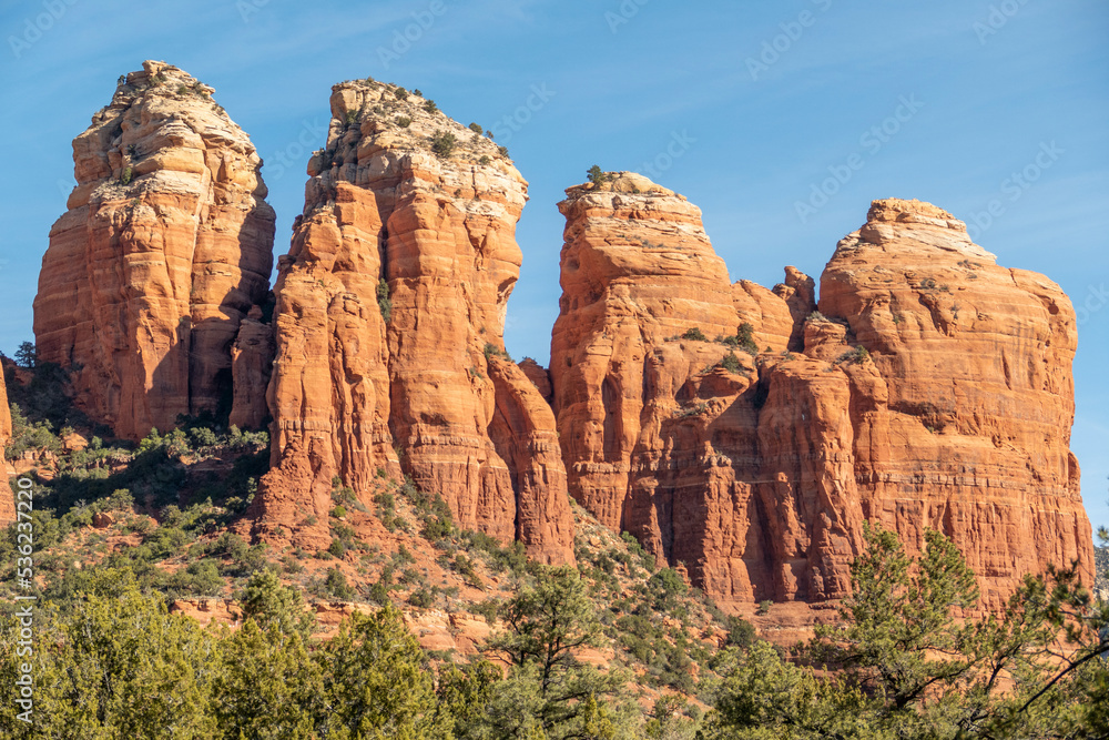 A view of some of the red rocks in Sedona, Arizona, USA A view of some of the red rocks in Sedona, Arizona, USA