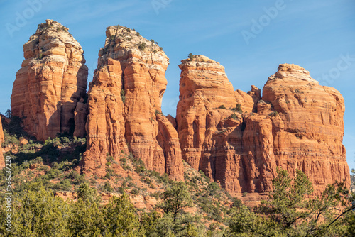 A view of some of the red rocks in Sedona, Arizona, USA