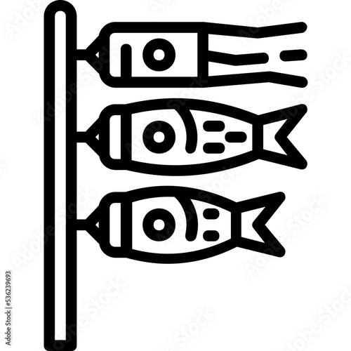 koi flag carp icon