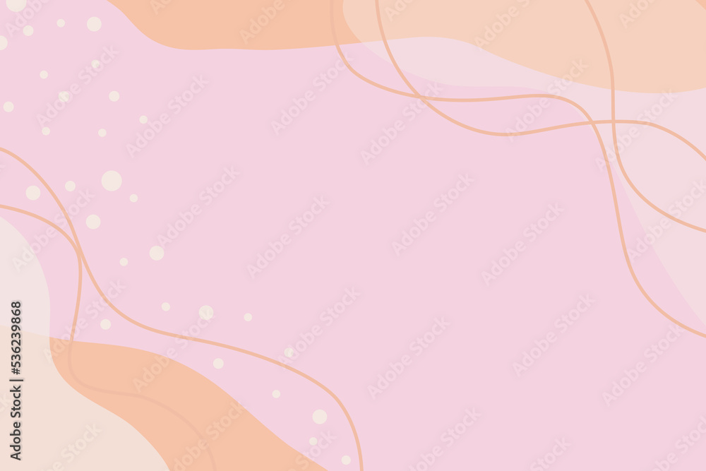 modern paste pink, cream white and brown empty backdrop with lines and dots modern paste pink, cream white and brown empty backdrop with lines and dots