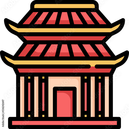 Chinese shrine icon