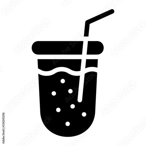 soda glyph icon