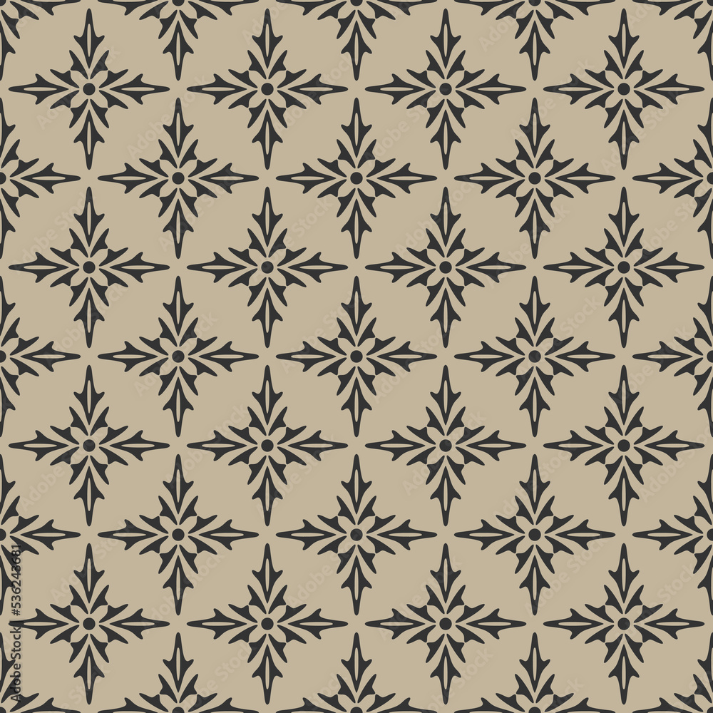flowers and stars seamless pattern flowers and stars seamless pattern