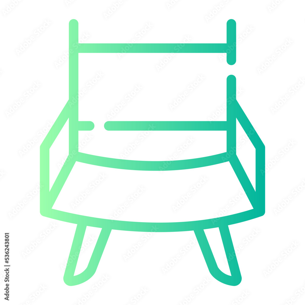 director chair gradient icon director chair gradient icon