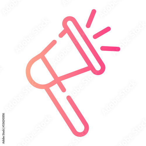 megaphone gradient icon
