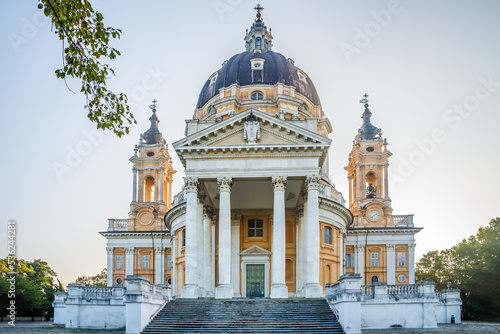 View at the Basilica Superga near Turin - Italy photo