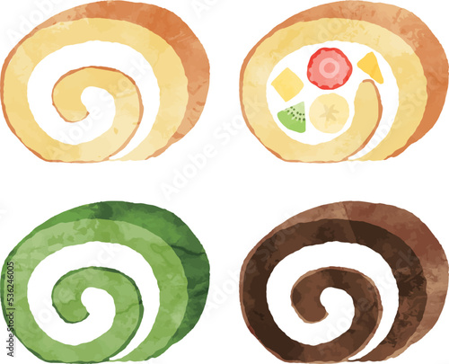ロールケーキのセット