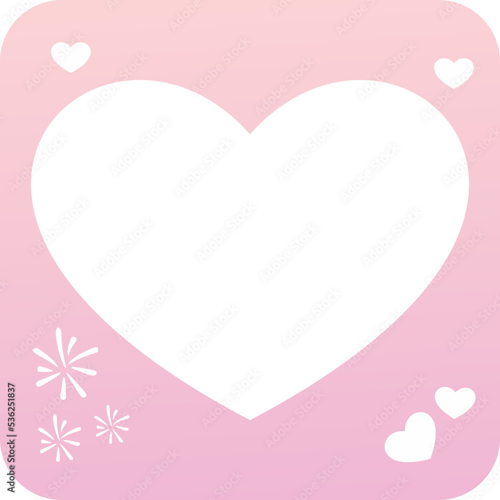 heart pink frame png 20221010