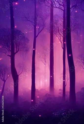 Dark wild wood background