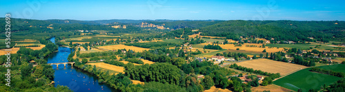 Domme Dordogne valley france panoramic view © M.studio