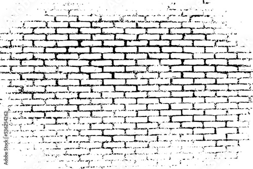 Vector texture brick wall vintage grunge background.
