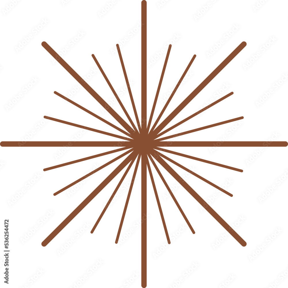 Retro sunburst light rays element Retro sunburst light rays element