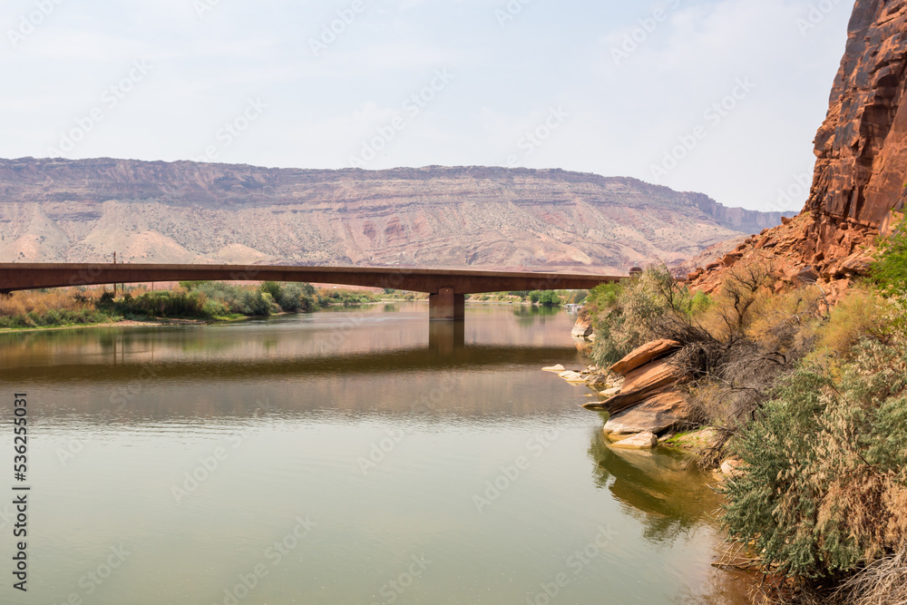 Fototapeta premium Bridge over Colorado River in Moab, Utah