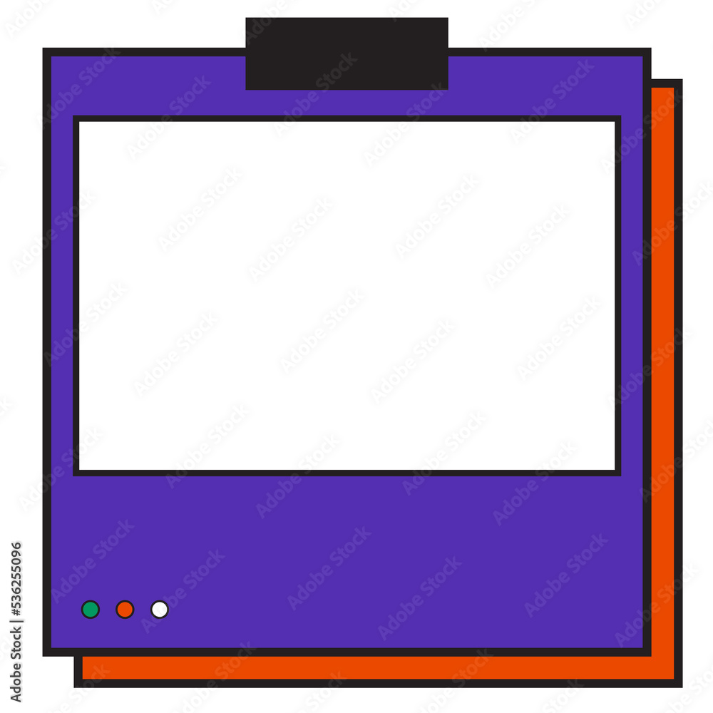 Retro Shape, Tab Ui Frame, Smile Retro Shape, Tab Ui Frame, Smile